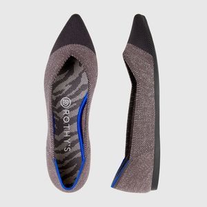 Rothy's Point Twilight Metallic Captoe Flat